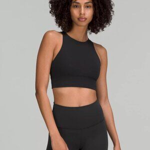 Lululemon Energy High-Neck Longline Tough Bra Black Size 4